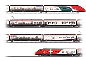 Hochgeschwindigkeits-Triebzug RABe 501 Giruno, Firma Märklin, Art.-Nr.39811